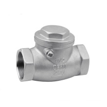 Stainless Steel Swing Check Valve Screw Ends 200wog